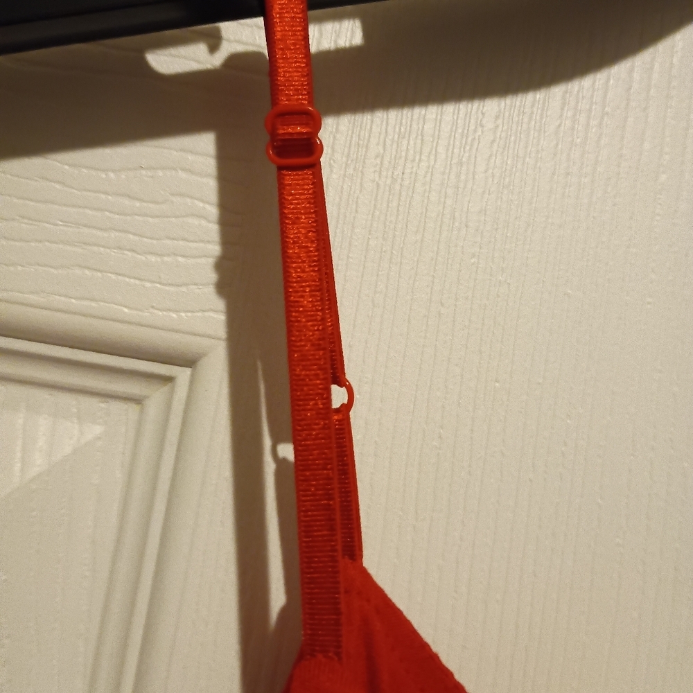 Coveted Clothing Red & Black Maxi Dress Adjustable Spaghetti Straps Size Large - Picture 8 of 10